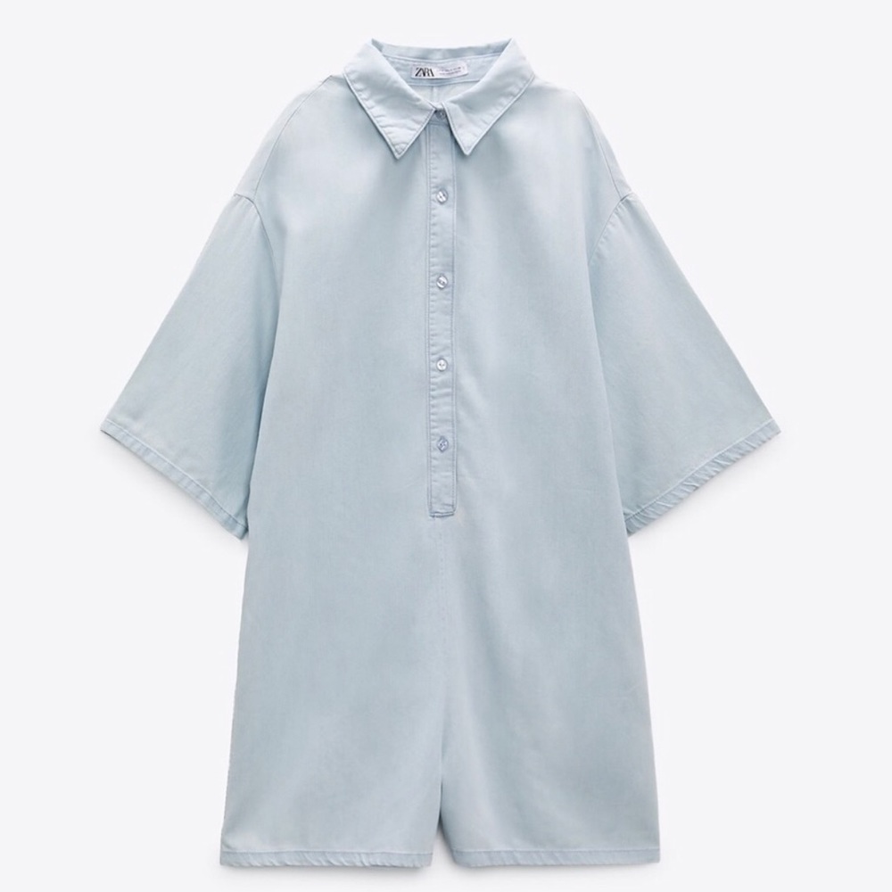 Zara denim romper